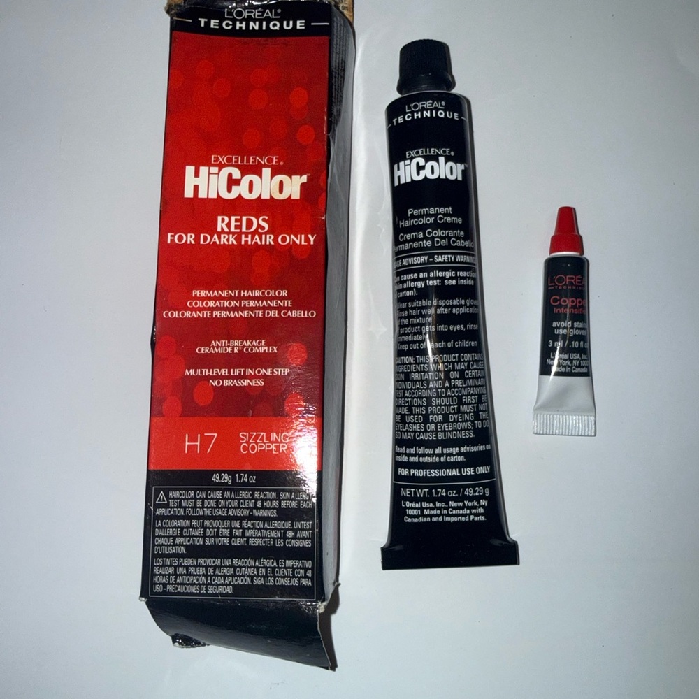 L'Oreal HiColor Sizzling Copper Hair Dye H7
